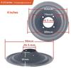 1 Pezzo Cono di Carta Woofer per Altoparlante 4/5/6.5/8/10/12 Pollici Kit di Riparazione Bobina Mobile con Sospensione in Schiuma Per Home Theater Studio Sistema Fai da Te