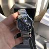 Arma Pointer Three-eye Multi-functional Business Quartz Watch Fine Steel Belt Quartz Watch Men