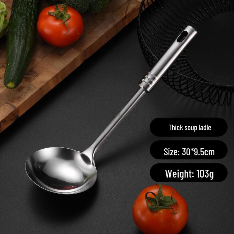 Stainless Steel Cookware Set: 1mm Thick, Includes Spatula, Frying Pan, Ladle, Nine Beads Design, Custom Logo Optional