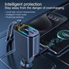 120W 4 In 1 Portable Car Fast Charging Mobile Phone Adapter Multi Functional Scalable Cable Car Charger