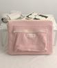 Nuaname Plush 13-Inch Laptop Pouch Cotton Pink