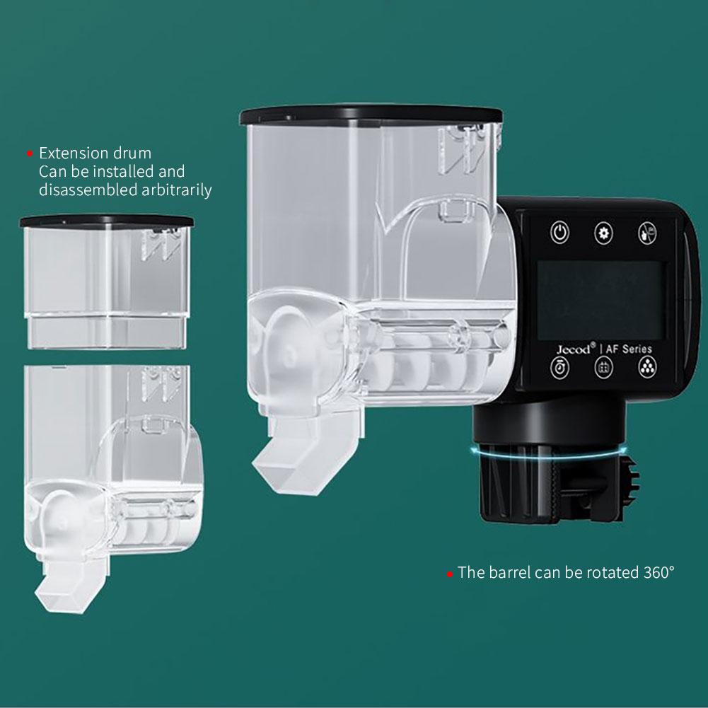 250ml/500ml Jebao Aquarium Fish Tank Feeder Goldfish Smart Timing Auto Digital Feeder Hours Timer Aquarium Accessories