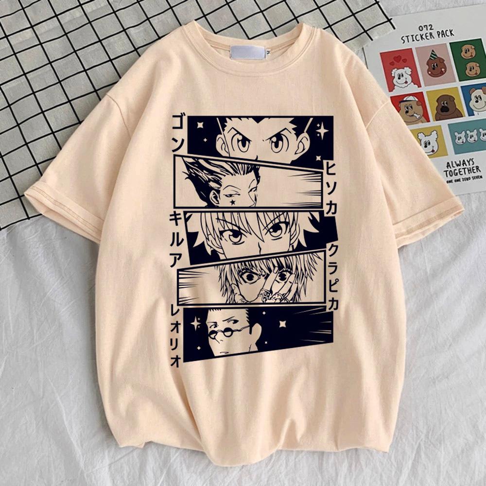 Hunter x Hunter top tees female Colorful streetwear Gothic korean clothes shirt Vintage 80s Comfortable kawaii Breathable Trendy