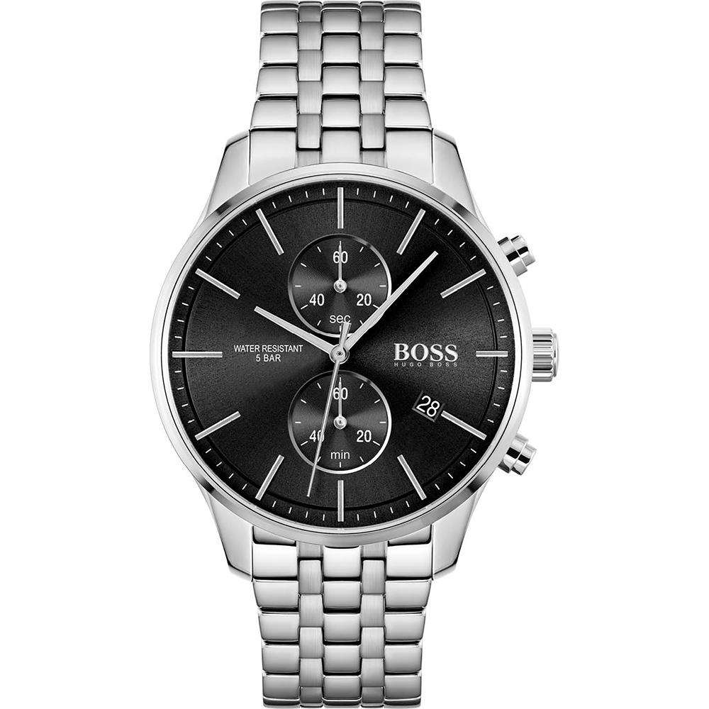 BOSS Associate Black Stainless steel Men s Quartz Watch 1513869 чёрный