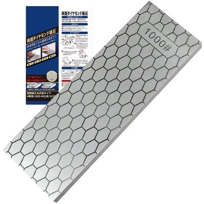 GOKEI Double-Sided Diamond Sharpening Stone #400/#1000 203 X 70 X 8mm 907g Finishing Knife Sharpening Stone Diamond Sharpening Stone Ceramic Sharpenin
