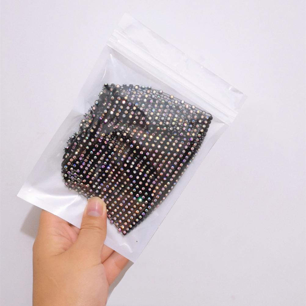 Crystal Chain Veil Sparkly Rhinestone Mask Party Nightclub Masquerade Jewelry Veils for Women and Girls