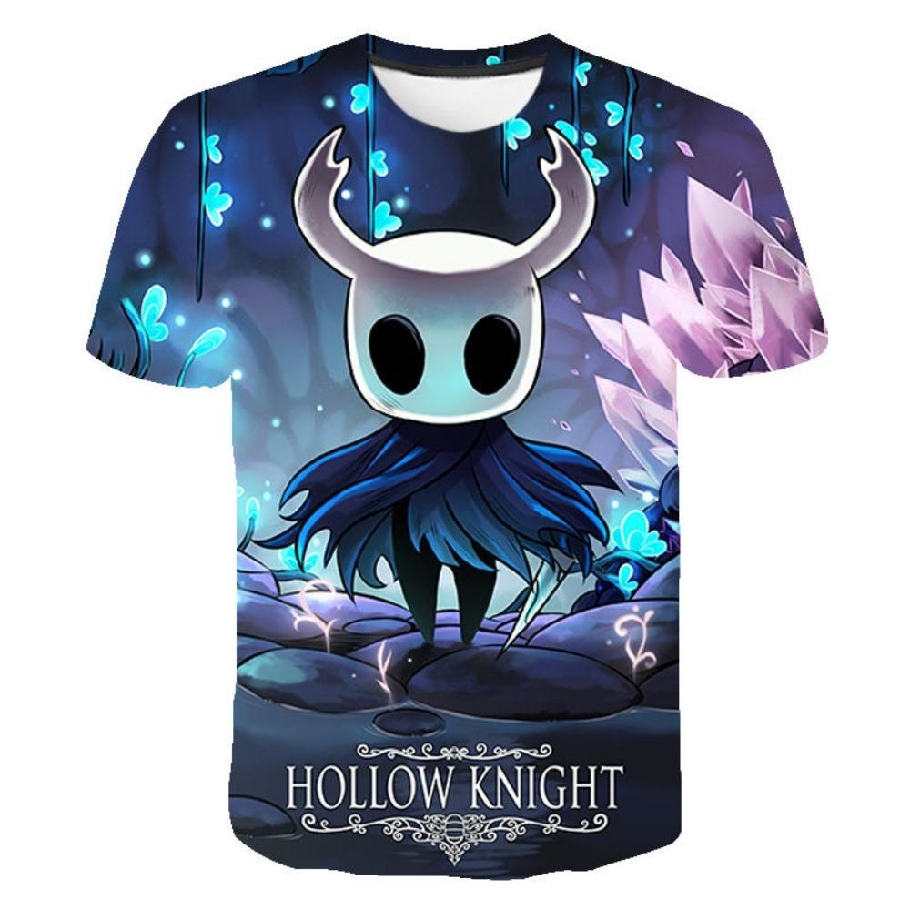 

Fashion Men and Women s T-shirt Hollow Knight 3D Print T-shirt Loose Short Sleeve Street Wear Summer Casual Kids Tops Clothing 100