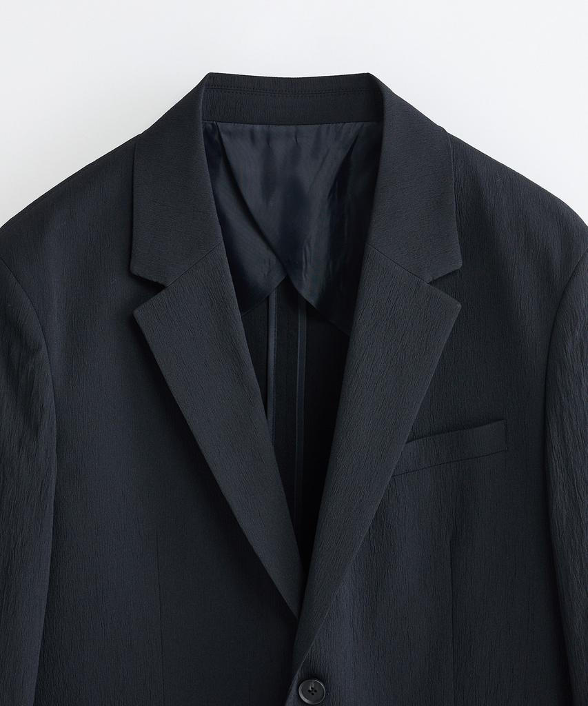 Stco [Summer] Vibe Shift Crease Effect Blazer_Black (Oversized)_Sejxb33Osb
