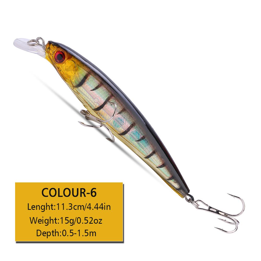

Крэнкбейт 1 шт. Рыболовная приманка Минноу Жесткие приманки 110 мм 15 г Свимбейты Лодочные Поверхностные приманки для пресноводной ловли окуня 110mm