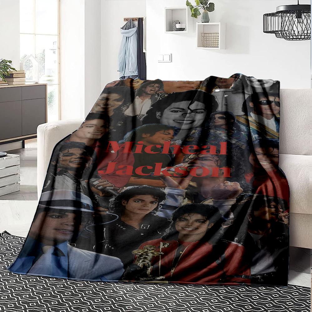 1pc Michael Jacksons Versatile Looks Flannel Blanket,Ultra Soft Warm Plush Throw for Home Bedroom Bed Sofa Cover Camping Picnic Gift Y72413