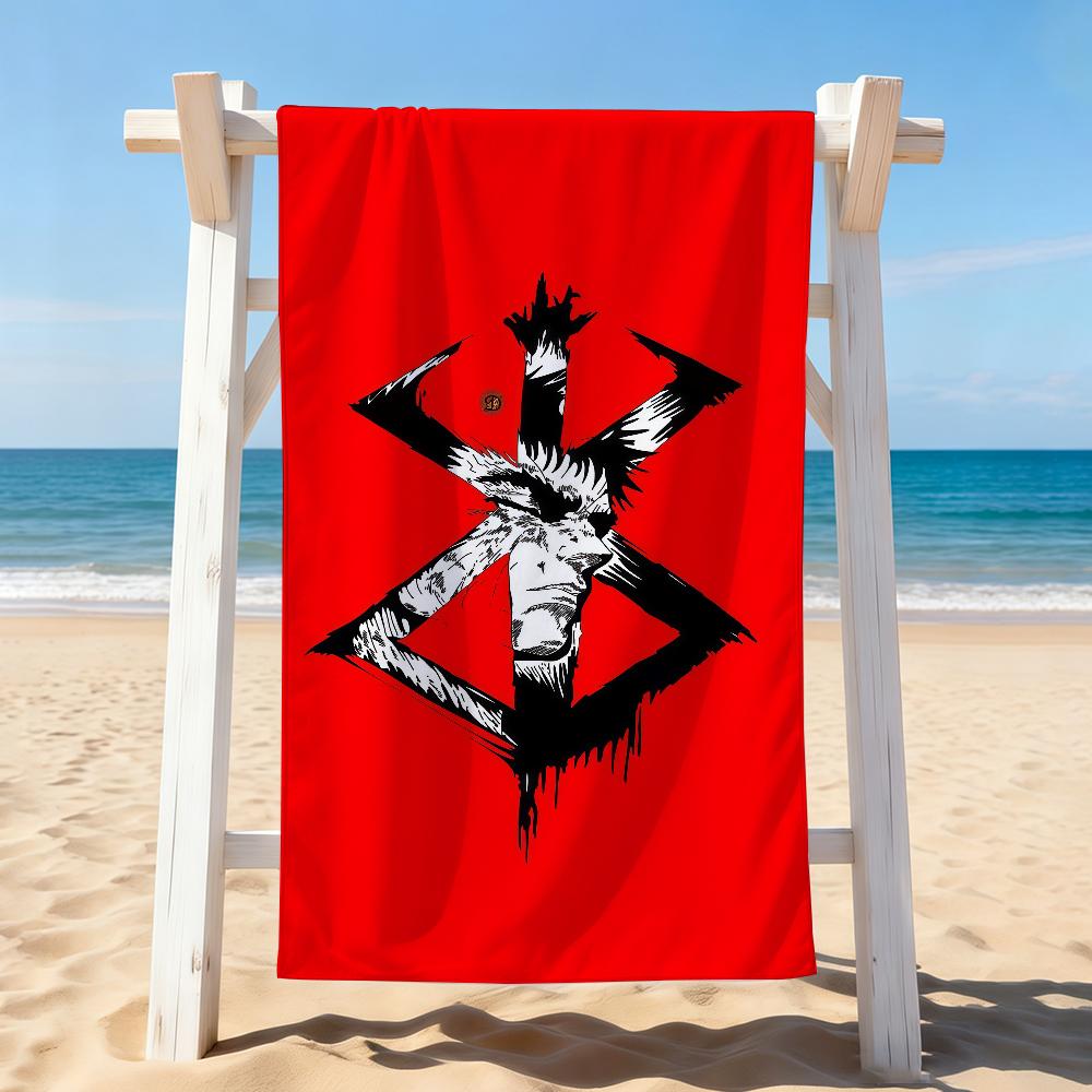 Abenteuer-Anime B-Berserk Handtuch Trocknen Badetuch Anwendbar Für Leichtes Schwimmen Camping Yoga Strand Aus
