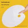 Thickened Large Oval Triple-Well Paint Mixing Palette for Students and Artists in Gouache, Watercolor, and Acrylic.