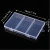 3 Slots Transparent Storage Box Simple Hairpin Jewelry Case Mini Boxes Packaging Case Pratical Plastic Storage Box