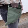 Leather and Canvas Bushcraft Bag Collapsible Waxed Canvas Foraging Pouch for Hiking