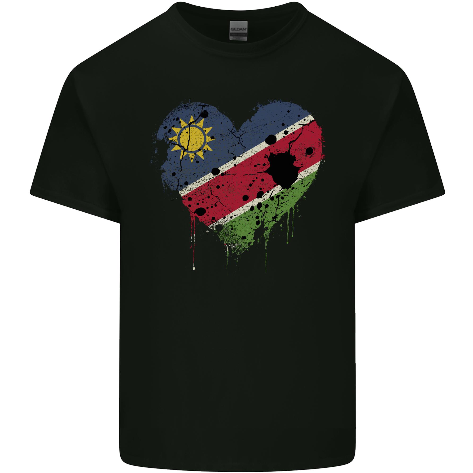 Love Namibia Flag Namibian Day Football Unisexs Light Cotton TShirt S