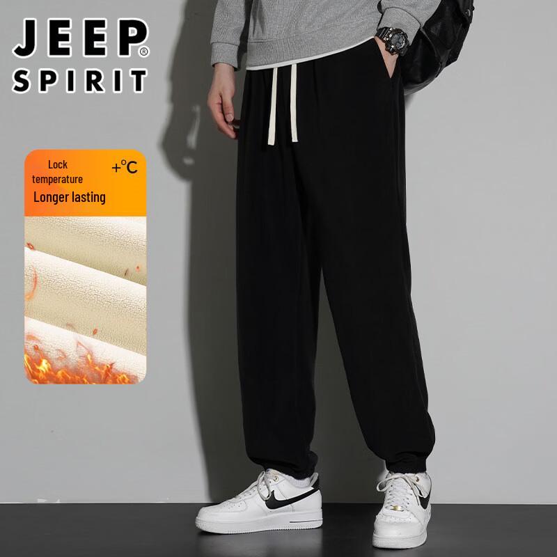 JEEP SPIRIT Men's Thermal Fleece Jogger Pants