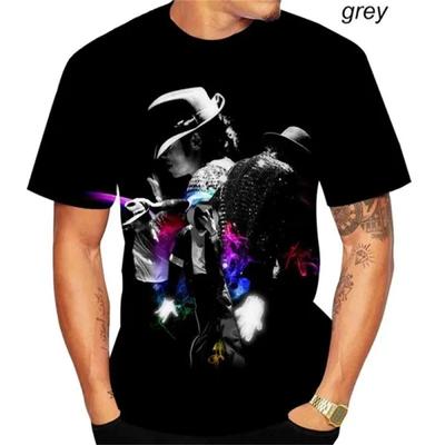 Tričko Michael Jackson Muži Ženy Móda Ležérní Trička s 3D potiskem Trička ve stylu Harajuku Oversized Tričko Hip Hop Streetwear Topy