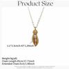 Copper Alloy Sweater Chain Gold Plated Pea Pearl Necklace Fashionable Peanut Pearl Necklace  Women