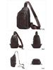 DUJIANG Men's Retro Leather Crossbody Bag - Large Capacity, Multifunctional Commuter Shoulder Bag