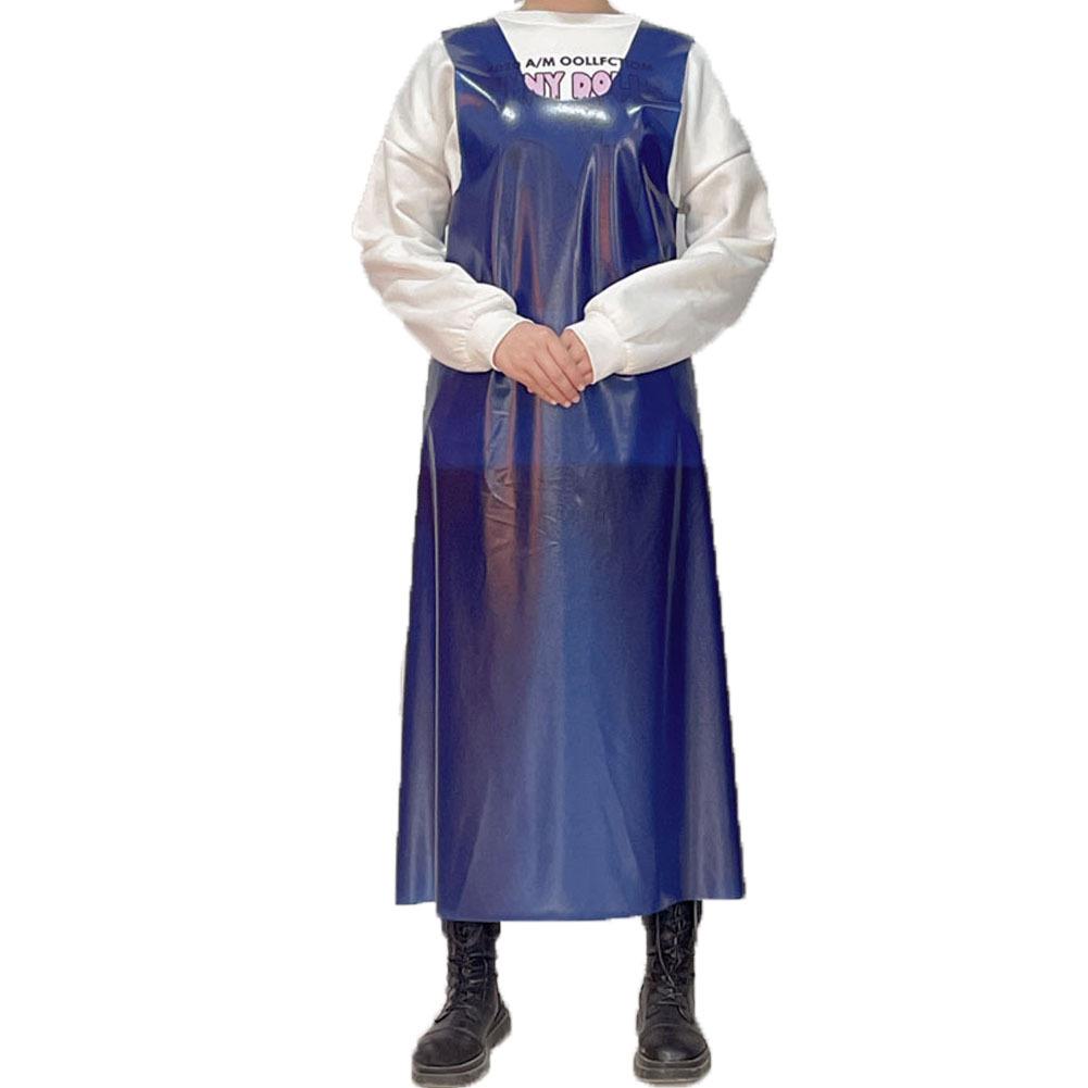 Extended Waterproof & Oil-Resistant Work Apron for Aquatic Product Slaughter