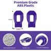 Hood Latch Lock Catch Brackets Cover Trim Fit for 2018-2025 Jeep Wrangler JL JLU & Gladiator JT(Purple)