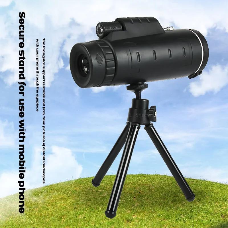 40X60 Zoom HD Powerful Binoculars Long Range Portable Professional Telescope Monocular Low Night Vision for Hunting