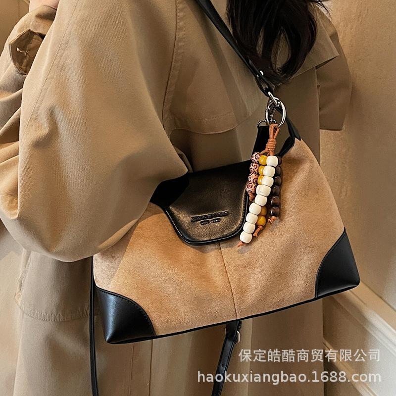 Underarm Bag Women's 2025 New Trendy Autumn and Winter Retro Shoulder Bag Popular Fashion Going Out Commuting Messenger Women's Bag