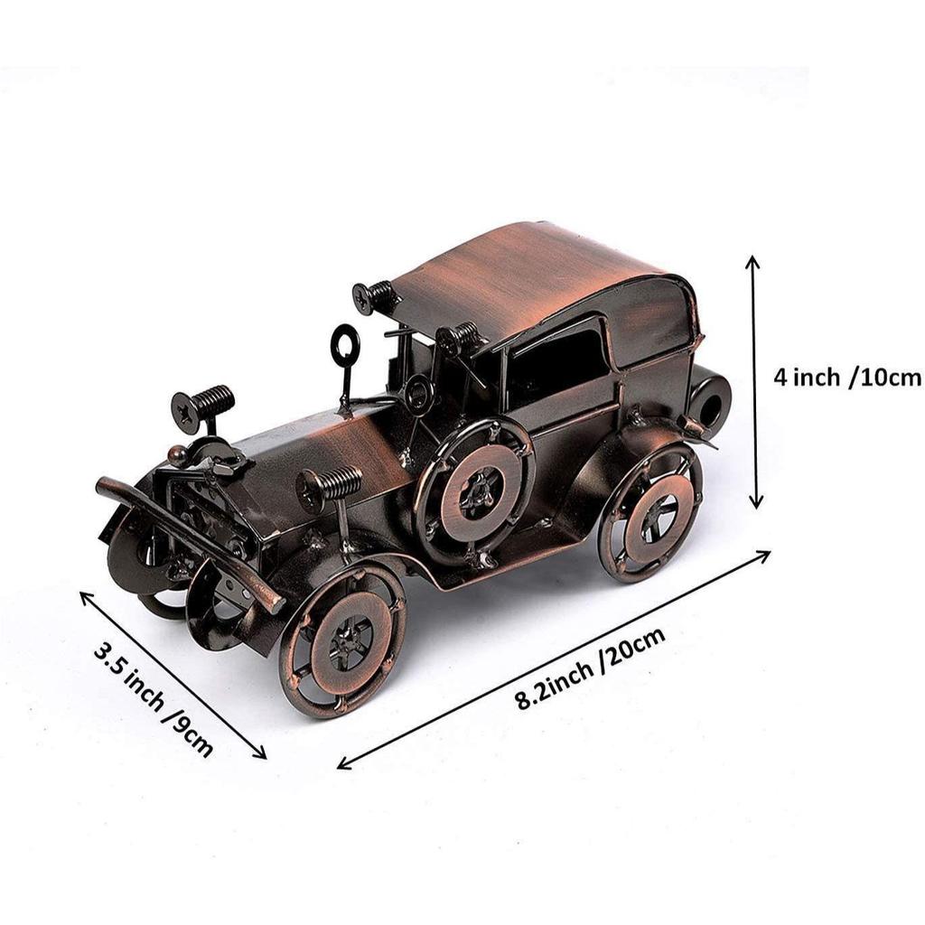 Antique Vintage Car Model Handcrafted Collections Collectible Vehicle Toys For Bar Or Home Decor