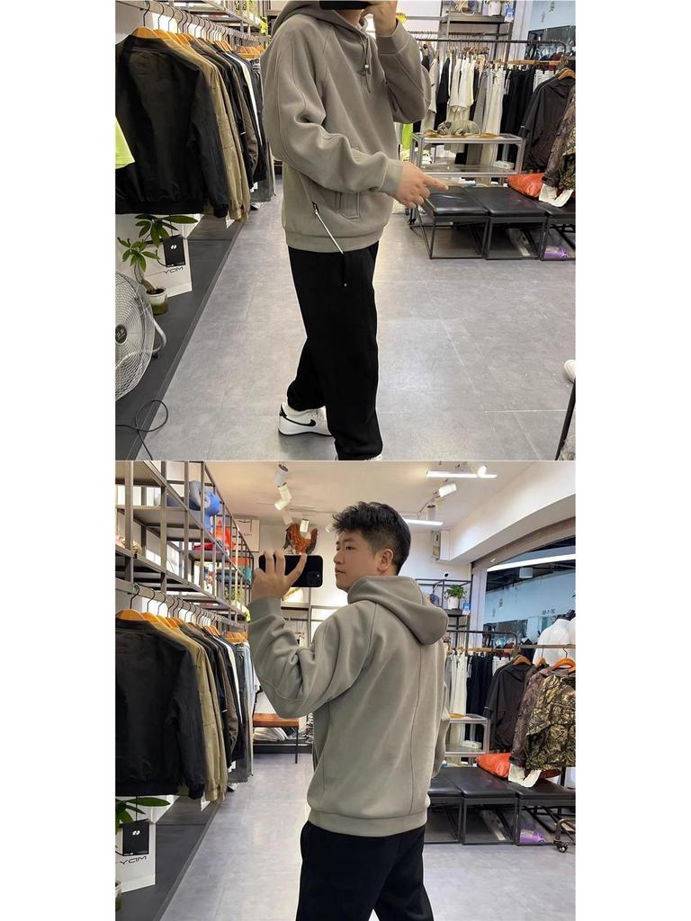 Men's High-End Velvet Outdoor Sports Hoodie: Skin-Friendly, Comfortable Pullover Jacket for Autumn/Winter 2025