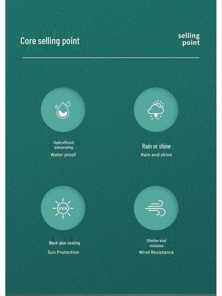 Großer Automatikschirm zur doppelten Nutzung - UV-Schutz & verstärkt für Regen oder Sonne