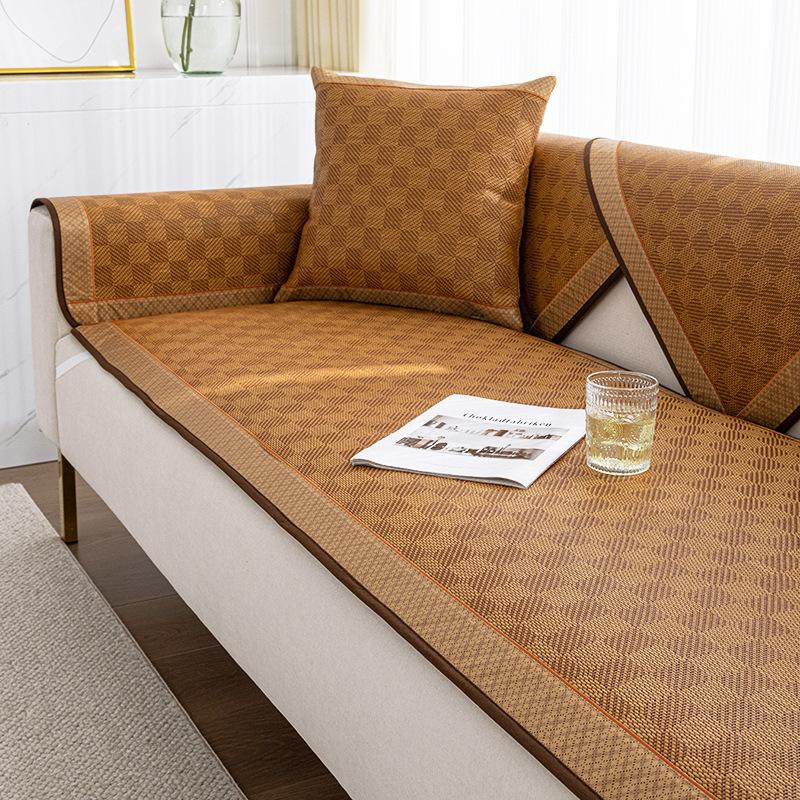 

Летняя диванная подушка Yusheng летний спальный коврик чехол для дивана нескользящий прохладный дышащий чехол для дивана ткань полотенце для спинки 60*60cm