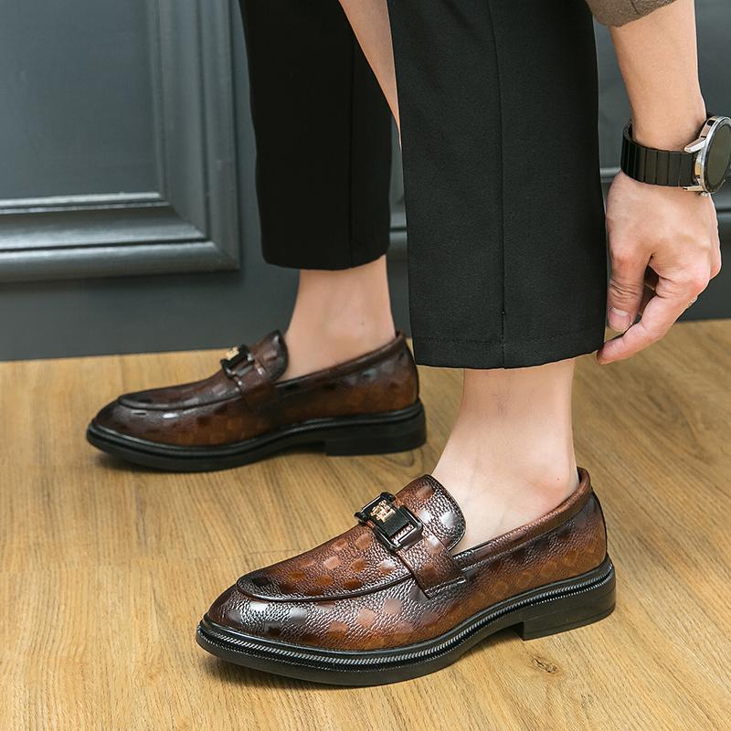 Men Shoes Leather Male Men's Men Oxfords Dress Shoes for Men Luxury Designer Loafers Platform Leather Man Shoes