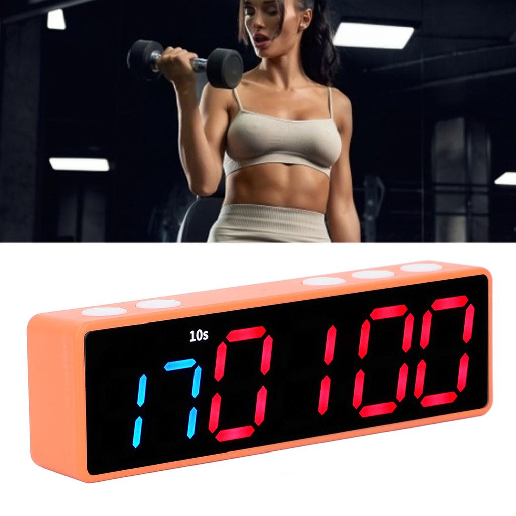 Fitness Timer Uhr Große LED Digital Anti Display Workout Intervall Timer für Zuhause Garage Schule