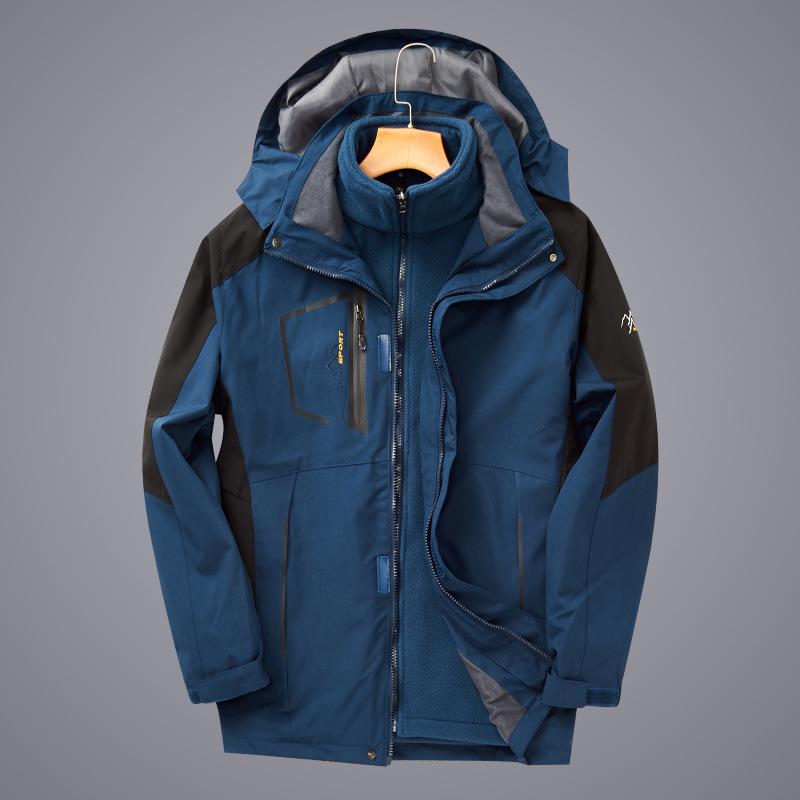 Unisex 3-in-1 Detachable Storm Jacket, Ideal for Cold Weather, Work, and Tibet Travel, Sizes L-8XL