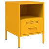 Nightstands 2 Pcs Mustard Yellow 36 X 39 X 50.5 Cm Steel
