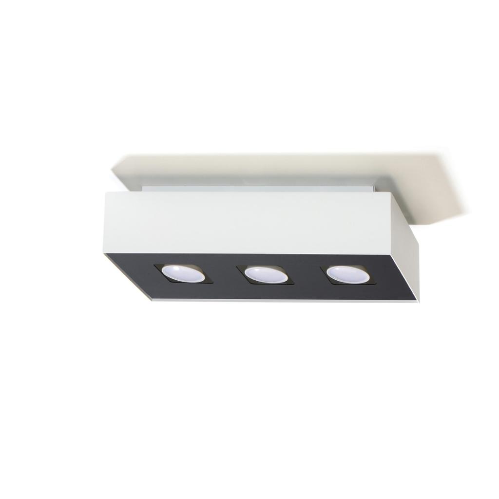 Plafon Mono 3 Gu10 Biały  Sollux Sl.0068