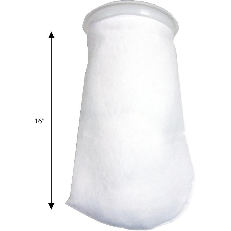 4 Pack - 7 Inch Ring Filter Socks 200 Micron - Aquarium Felt Filter Bags -7 Inch Ring By 16 Inch Long - Fits Eshopps - AM BRAND
