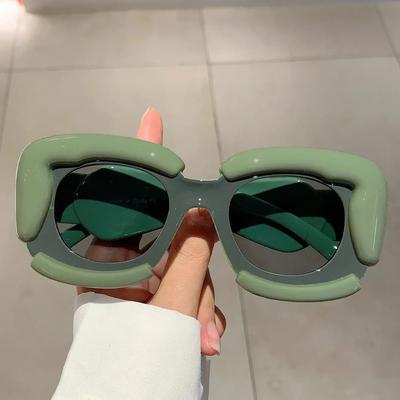 Occhiali da Sole Quadrati da Donna Nuovi Oversize a Forma di Nuvola con Montatura Ombreggiati di Tendenza Design di Marca di Lusso Protezione UV400