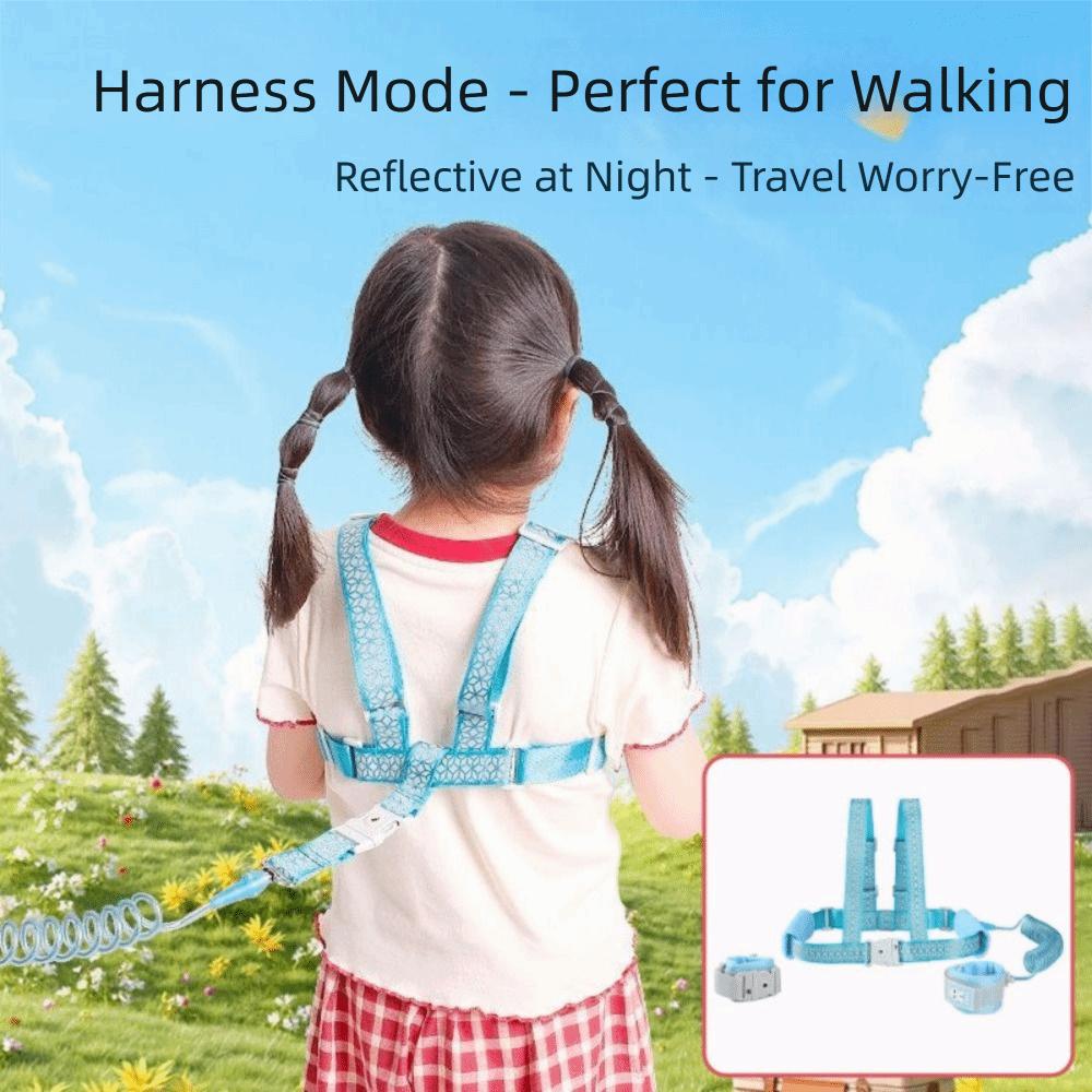 2 In 1 Adjustable Toddler Harness Leashes Steel Wire Baby Leash Strap  Child