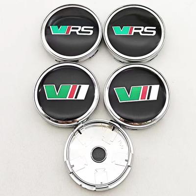 4Pcs 60mm Car Wheel Hub Caps Cover Rim Logo V VRS Badge For Skoda Fabia Octavia Rapid Kodiaq Superb A4 A5 Mk3 Karoq Accessories