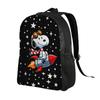 Custom S-Snoopies Backpack Men Women Basic Bookbag for College School Manga Bags