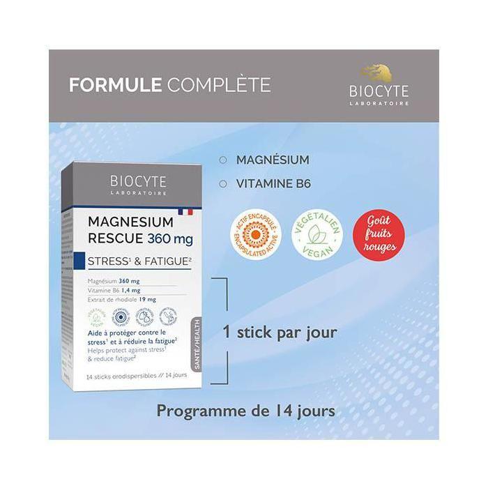 Biocyte Magnesium Rescue 360mg 14 Sticks