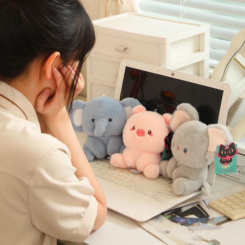 Whimsical Plush Animal Desk Companions In Colorful Designs For Decor Cheerful