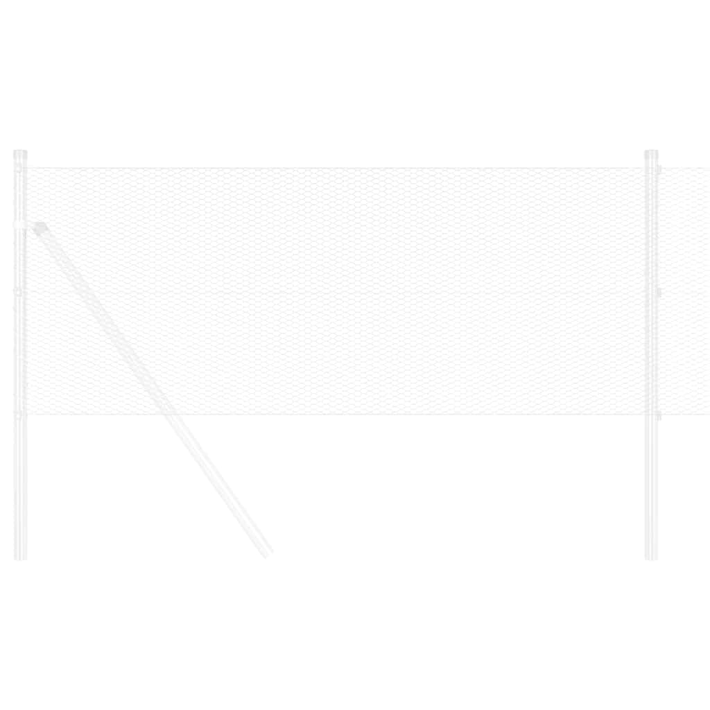 Hexagonal Fence Silver 0.4 X 10 M Galvanized Steel