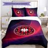 Set Lenzuola Stampato Calcio Eintracht Frankfurt 3 Pezzi, Comodo Set Copripiumino per Camera da Letto Delicato sulla Pelle