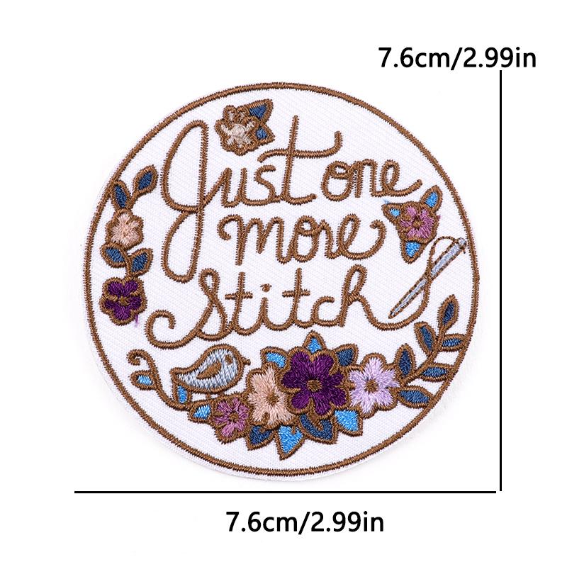 Japanese Cartoon Style Embroidery Patch Iron On Patches For Clothing Stickers Cherry Blossoms Fusible/Sewing Decorate Applique