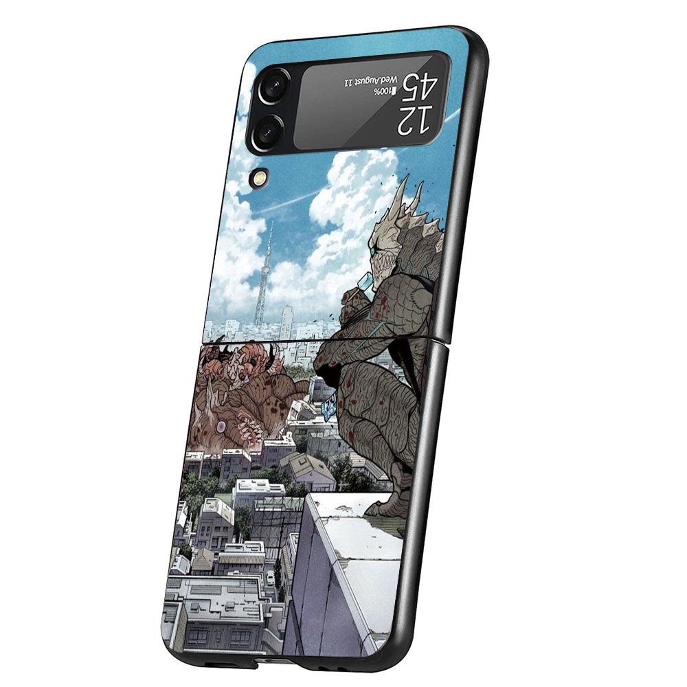 Kaiju No. 8 Anime Cover Phone Case For Samsung Galaxy Z Flip 7 6 5 4 3 5G Flip7 Flip6 Flip5 Flip4 Flip3 Black Fundas Shell Galax