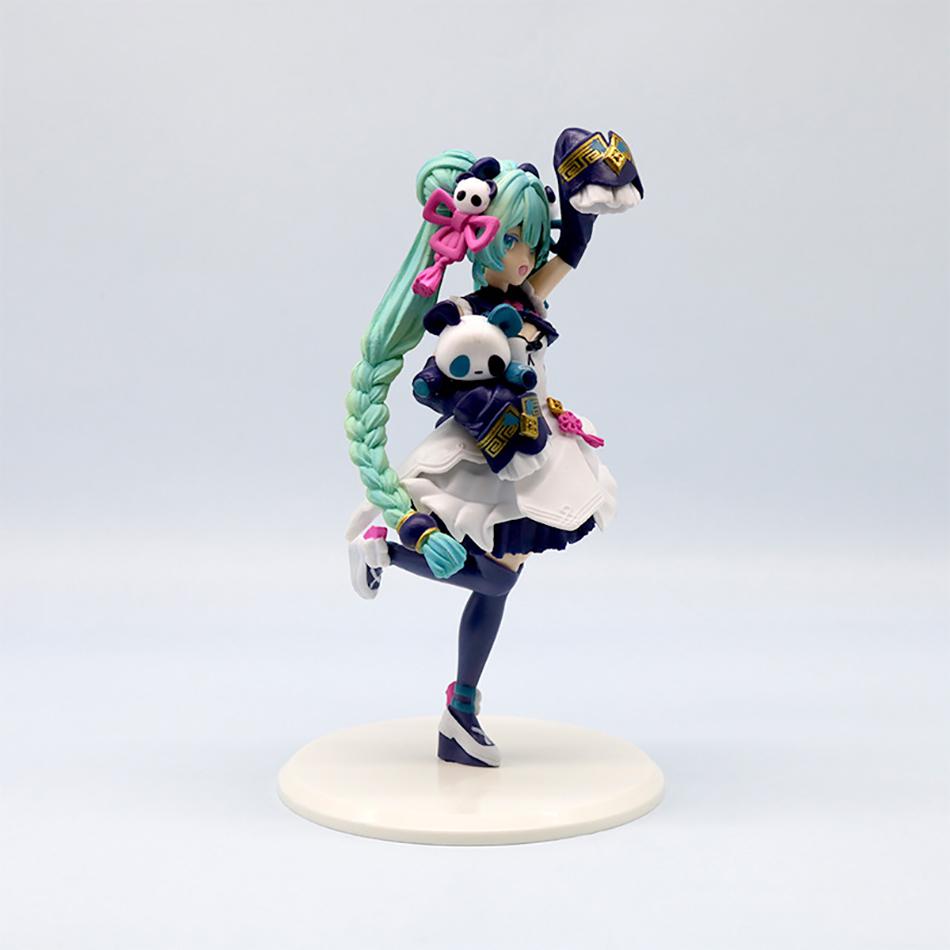18cm Hatsune Miku Roztomilá Čínská Panda Styl Módní Akční Figurka Kawaii Dívka Model PVC Sběratelská Figurka Stolní Ozdoba