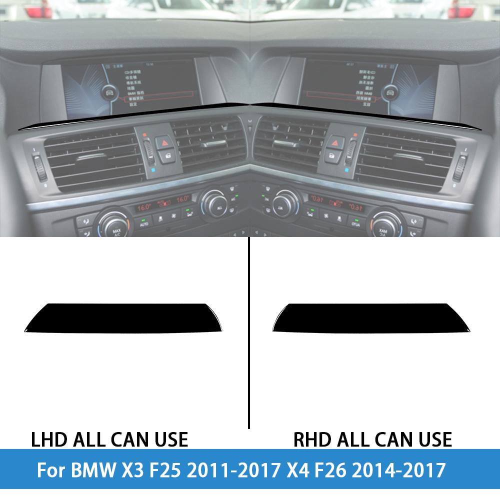 For BMW X3 F25 2011-2017 X4 F26 2014-2017Car Accessories Piano Black Interior Air Vent Taillight Console Trim Modified Sticker