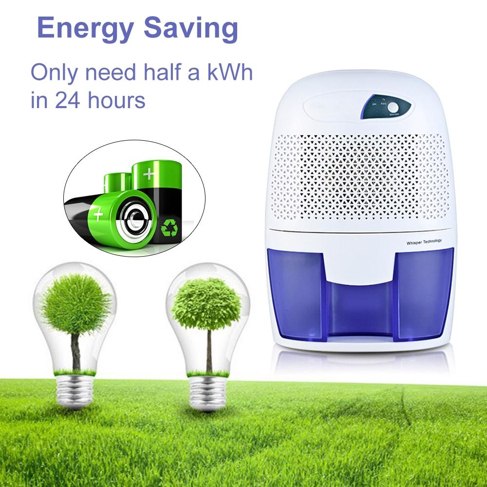 500ML Small Dehumidifier For Home Portable Moisture Absorbing Air Dryer with Auto-off and LED indicator Air Dehumidifier